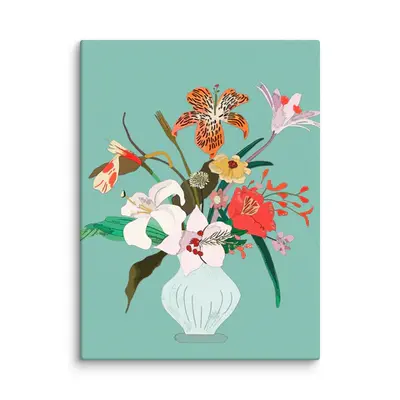 Bouquet of Memories - Floral Artistry on Canvas