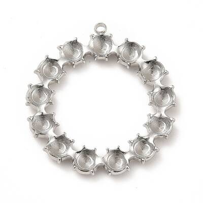 304 Stainless Steel Pendant Rhinestone Settings
