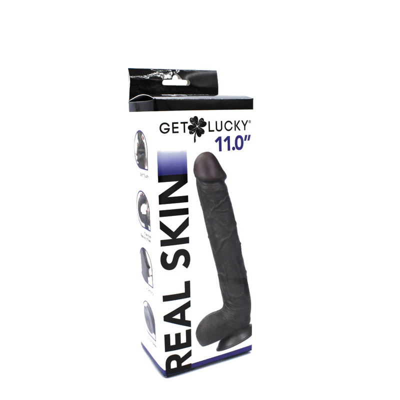 Real Skin 11 Inch Dual Layer Dong Dk Brown