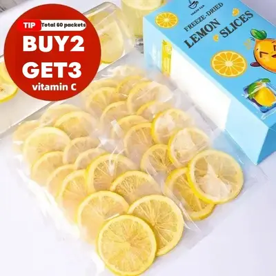 Lemon Tea,Lemonade,Freeze-Drying Lemon Slice,No Additives,No Sugar Added 100% Natural Lemon And Honey,Vitamin C drink,Instant...