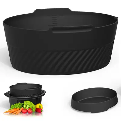 6QT Slow Cooker Liner, Silicone Food Grade Non-stick Pot for Stew Pot, High Temperature Resistance Kitchen Appliance Parts