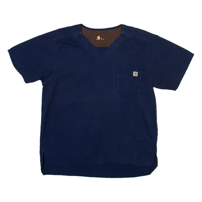 CARHARTT Mens T-Shirt Blue V-Neck M