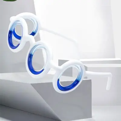 Portable Anti-motion Sickness Smart Glasses, Lightweight Portable Motion Sickness Relief Glasses, For Sports Travel Game, Ch...