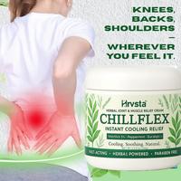 Hrvsta 3% Menthol Pain Relief Balm 100g – Cooling Ointment for Aches, Joints, Headaches | Bálsamo Calmante para Dolores Mu...