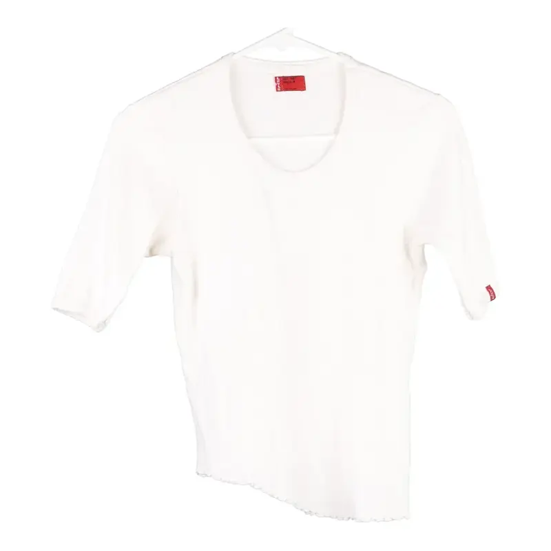 Age 14 Levis Top - Medium White Cotton Blend