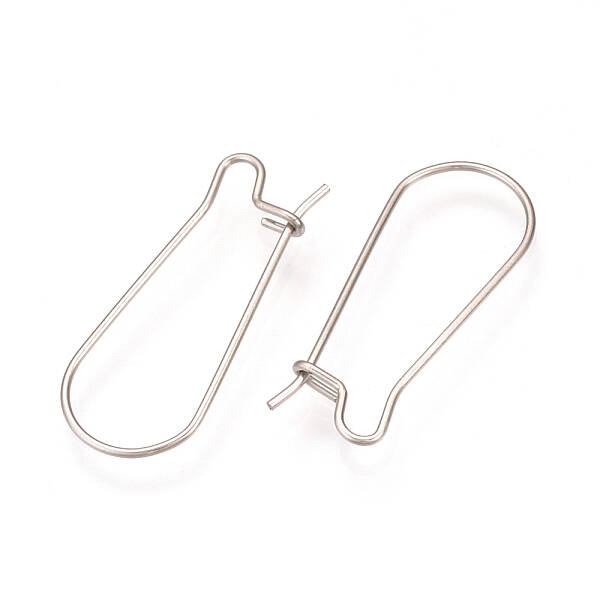 Tarnish Resistant 304 Stainless Steel Hoop Earrings Findings