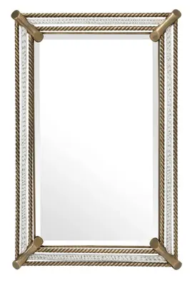 Brass Roped Frame Wall Mirror | Eichholtz Cantoni