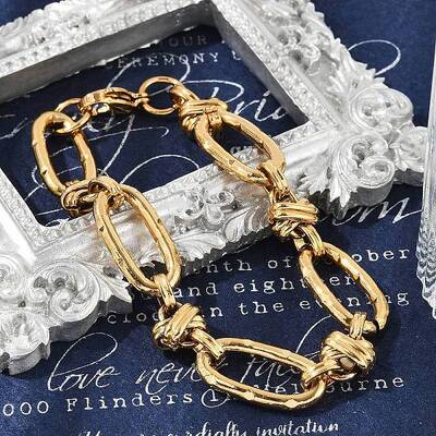 304 Stainless Steel Rolo Link Chain Bracelets for Women