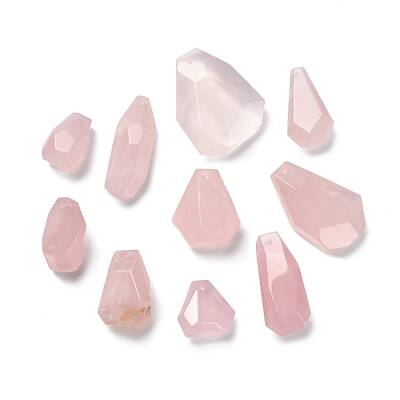 Natural Rose Quartz Pendants