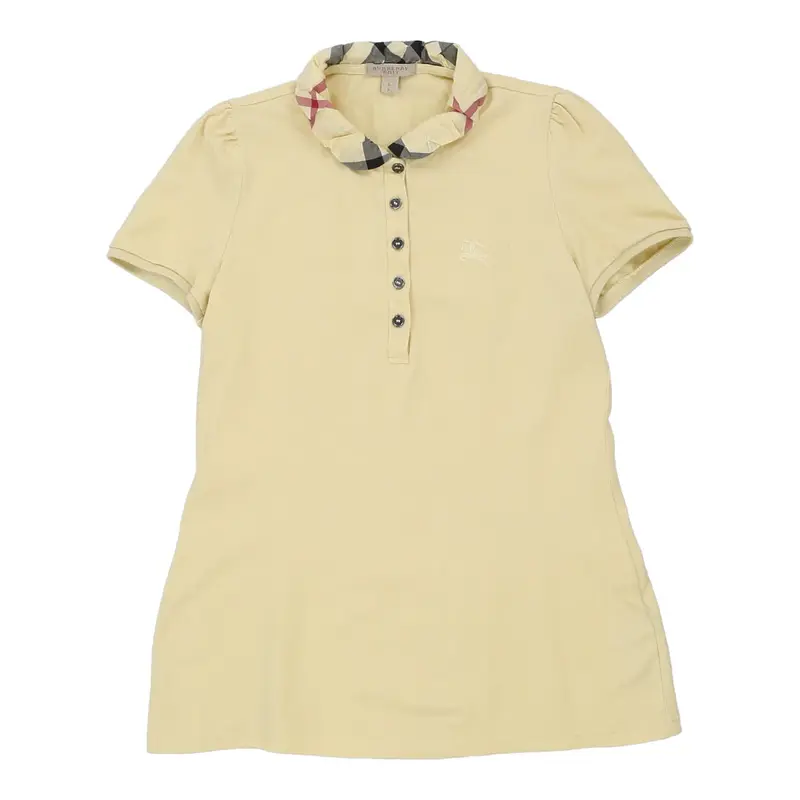 Burberry Brit Polo Shirt - Small Yellow Cotton | Size: small