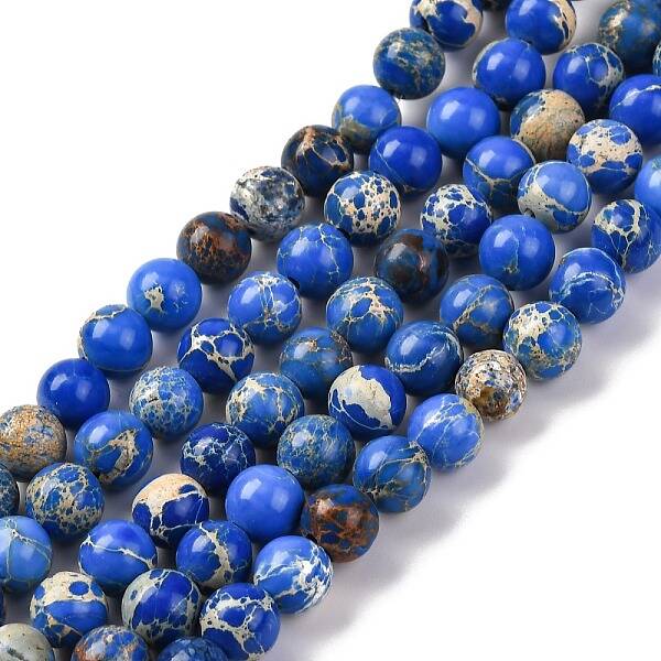 Dyed Natural Regalite/Imperial Jasper/Sea Sediment Jasper Beads Strands