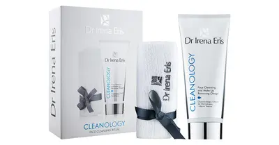 Dr Irena Eris Cleanology gift pack for una perfect skin cleansing cream-gel face cleanser 175 ml + towel 1 pc