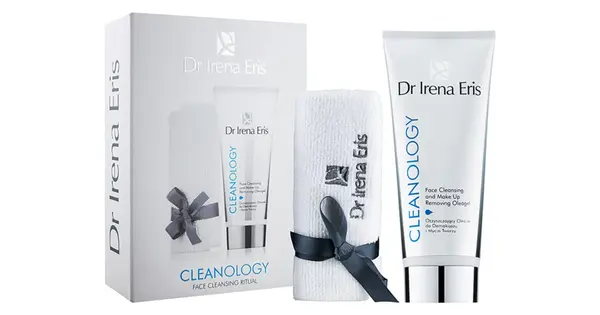 Dr Irena Eris Cleanology gift pack for una perfect skin cleansing cream-gel face cleanser 175 ml + towel 1 pc