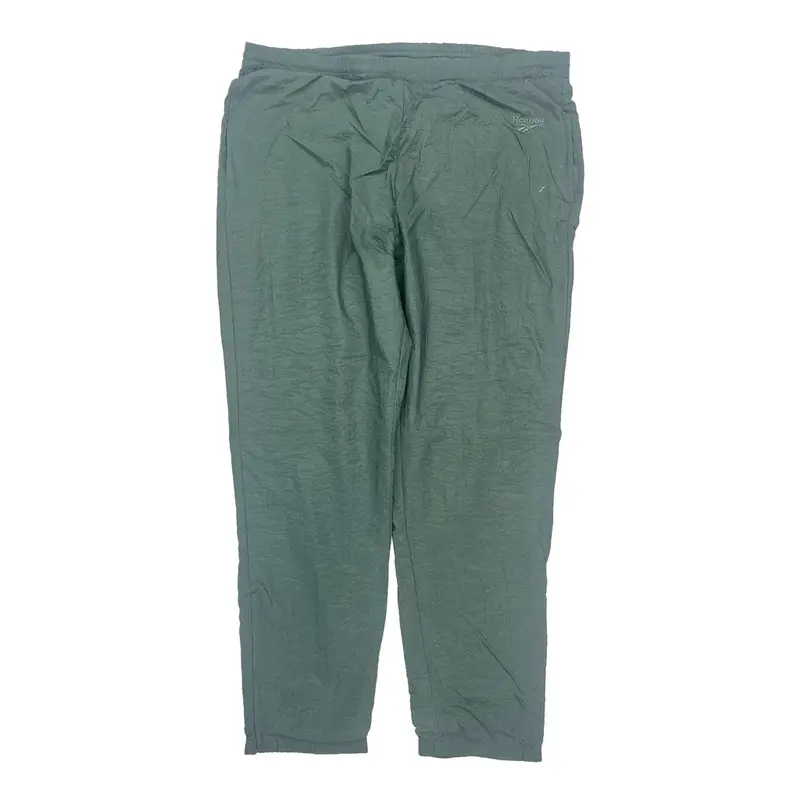 Reebok Tracksuit - Large Green Nylon