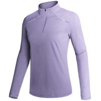 GEMYSE Women's Quarter Zip shirts UPF 50+ Sun Protection Long Sleeve Quick Dry Pullover Workout Hiking Athletic Tops shirts S...