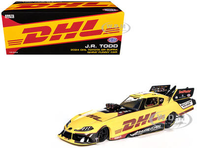 Toyota GR Supra NHRA Funny Car JR Todd DHL (2024) Limited Edition 1/24 Diecast Model by Auto World