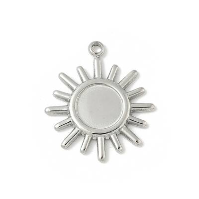 304 Stainless Steel Pendant Cabochon Settings