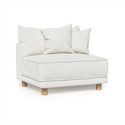 Oslo Sectional Armless Piece (Pearl)