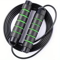 Adjustable Skipping Rope, 1 Count Smooth Fast Rotating Skipping Rope with 6 Inch Memory Foam Handle, Portable Jump Rope for F...