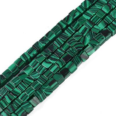 Synthetic Malachite Beads Strands