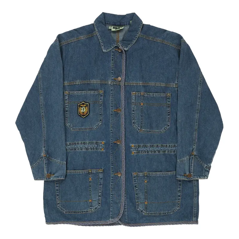 Dkny Denim Jacket - Small Blue Cotton | Size: small