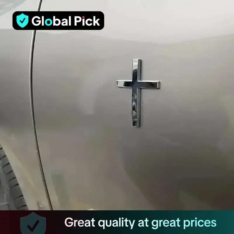 Christian Cross Sticker, Car Exterior Decorative Sticker, Universal Car Accessories for Car, Motorcycle & SUV
