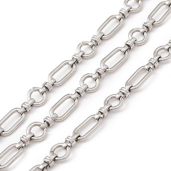 Tarnish Resistant 304 Stainless Steel Ring and Oval Link Chains
