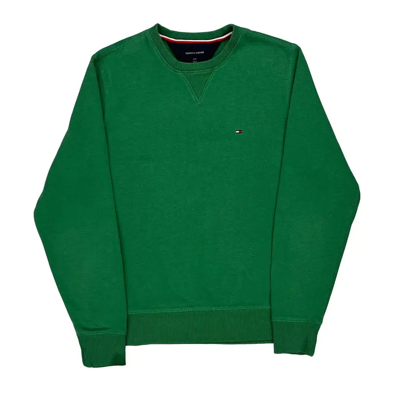 Tommy Hilfiger Sweatshirt - Small Green Cotton