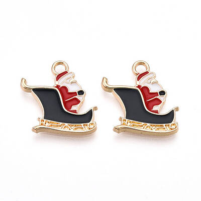 Golden Plated Alloy Enamel Pendants