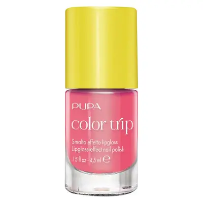 Pupa Color Trip Lipgloss Effect Nail Polish 002 - Glassy Coral (4.5 Ml)