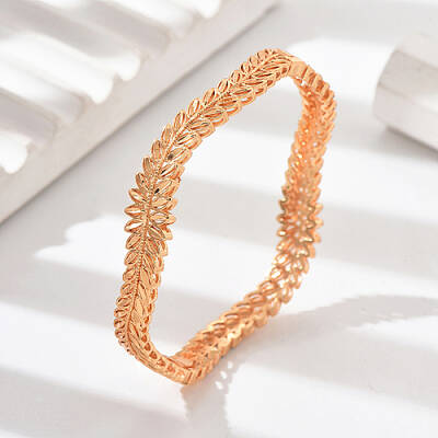 Real 18K Gold Plated Brass Bangles