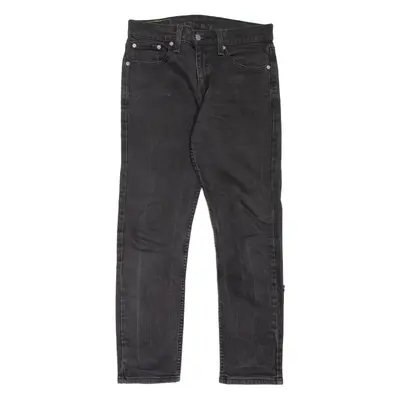 LEVI'S 502 Jeans Mens Black Regular Tapered W30 L30
