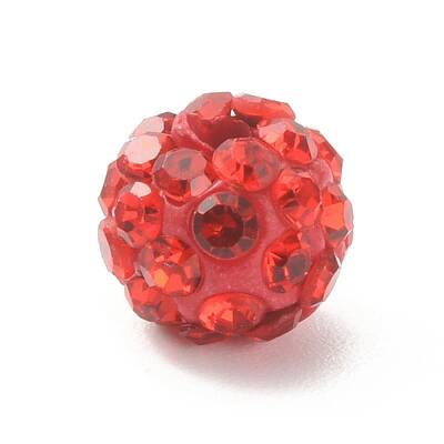 Rhinestone Pave Disco Ball Beads