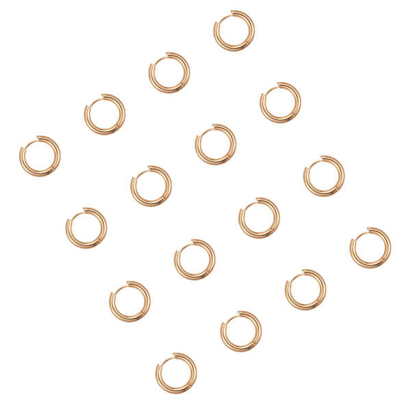 Ring 304 Stainless Steel Huggie Hoop Earrings
