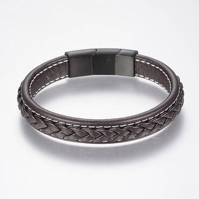 Braided Leather Cord Bracelets