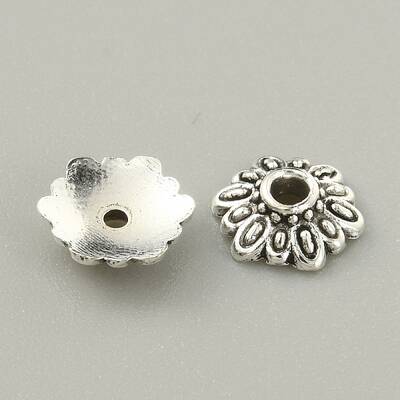 Tibetan Style Alloy Bead Cap