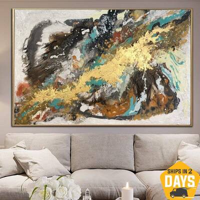 Large Brown Abstract Painting Large Wall Art Original Beige Art On Canvas Oil Painting Contemporary Art Over The Fireplace De...