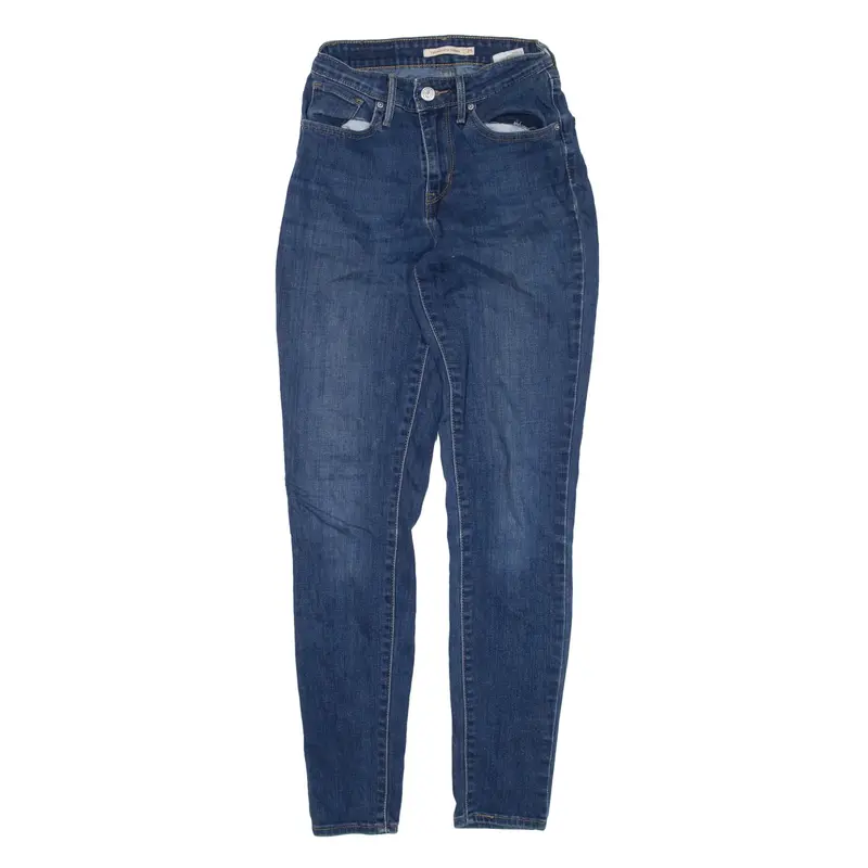 LEVI'S 721 High Rise Jeans Blue Denim Slim Skinny Womens W25 L29