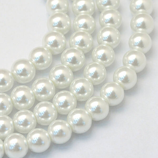 Baking Painted Glass Pearl Bead Strands