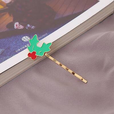 Christmas Theme Alloy Enamel Hair Bobby Pin