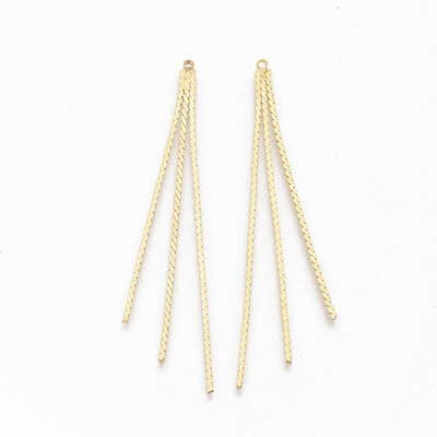 Brass Chain Tassel Big Pendants