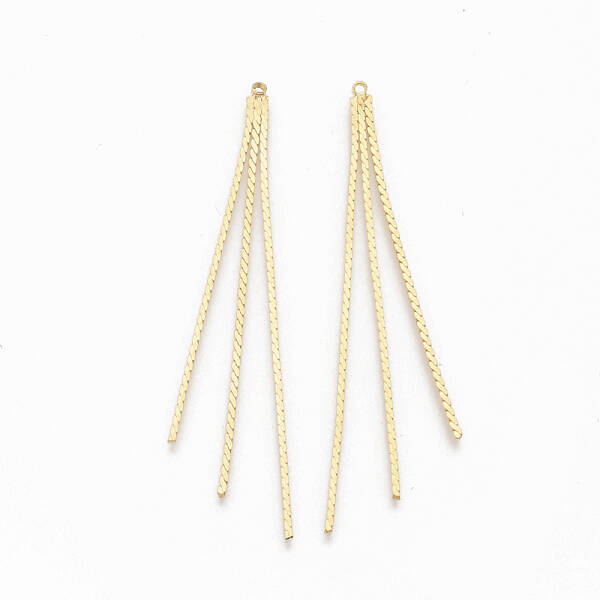 Brass Chain Tassel Big Pendants