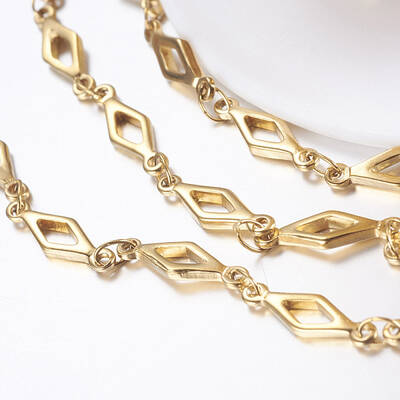 Ion Plating(IP) 304 Stainless Steel Bar Link Chains