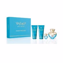 Versace Dylan Turquoise for Women Gift Set eau de toilette 100 ml, shower gel 100 ml, body gel 100 ml and miniature eau de to...
