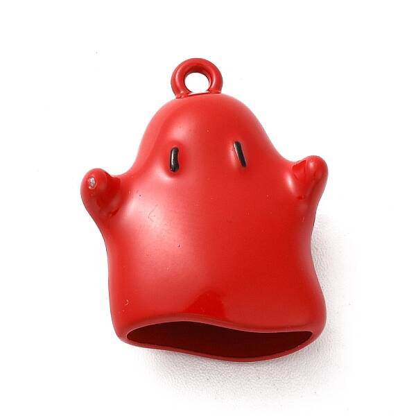 Halloween Spray Painted Alloy Pendants