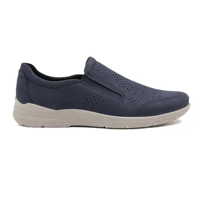 Ecco Irving 511644 Nubuck Leather Men's Slip On Shoes - Marine - Size:US 8-8.5 Men