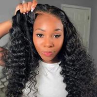 [NEW IN] 9x6 7x5 6x4 Glueless Wigs Deep Wave Human Hair Pre Plucked Pre Cut Lace Closure Wigs Ready and Go Deep Wave Curly La...