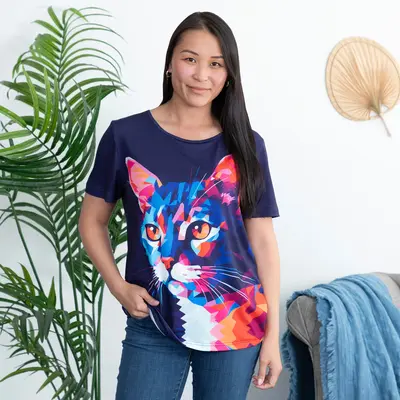 Prism Cat Tee - S