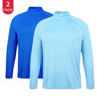 SG Edge 2 Pack 1/4 Zip Sun Shirts for Men, UPF 50+ Quick Dry Long Sleeved  Rash Guard Sun Shirt for Fishing, Swimming, Hiking...