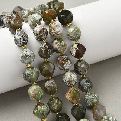 Natural Green Opal Beads Strands